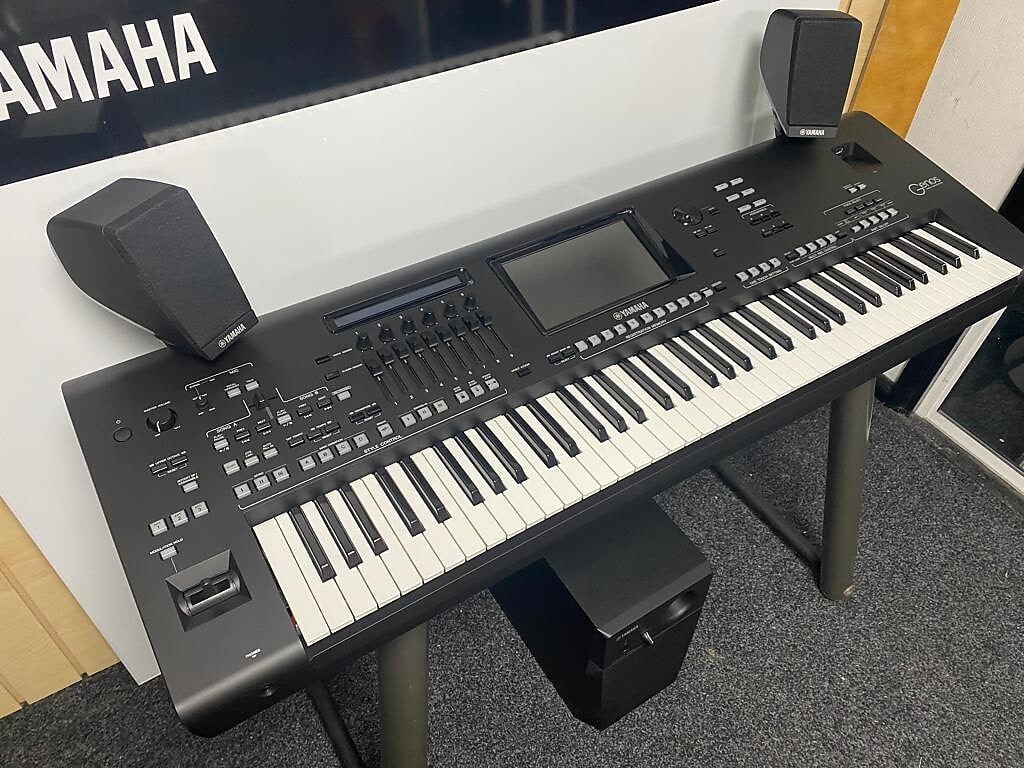 Yamaha Genos 76-Key Black Arranger Workstation Keyboard Piano